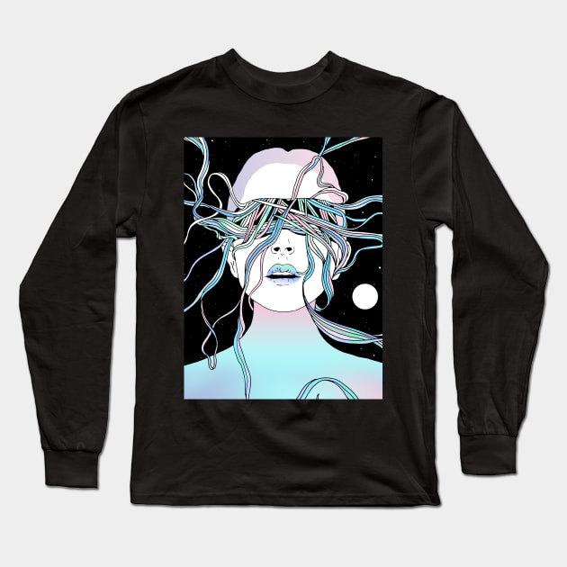 I See My Dreams and Memories Collide Long Sleeve T-Shirt by normanduenas